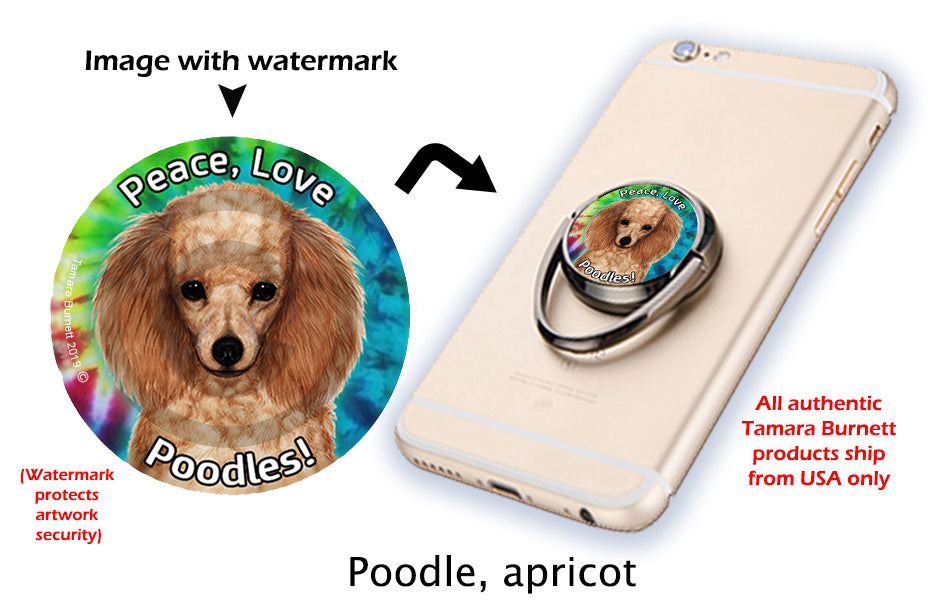 Poodle Apricot Phone Stand