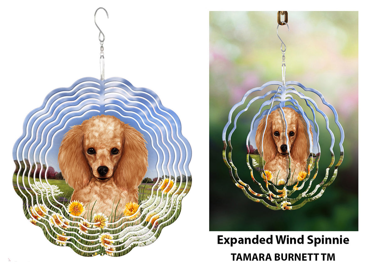 Poodle Apricot Wind Spinner