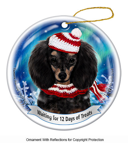 Poodle Black and Tan Ornament