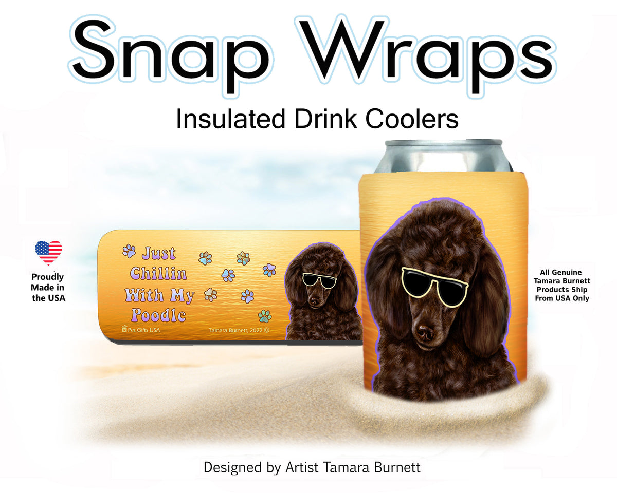 Poodle Chocolate Snap Wrap Cozy