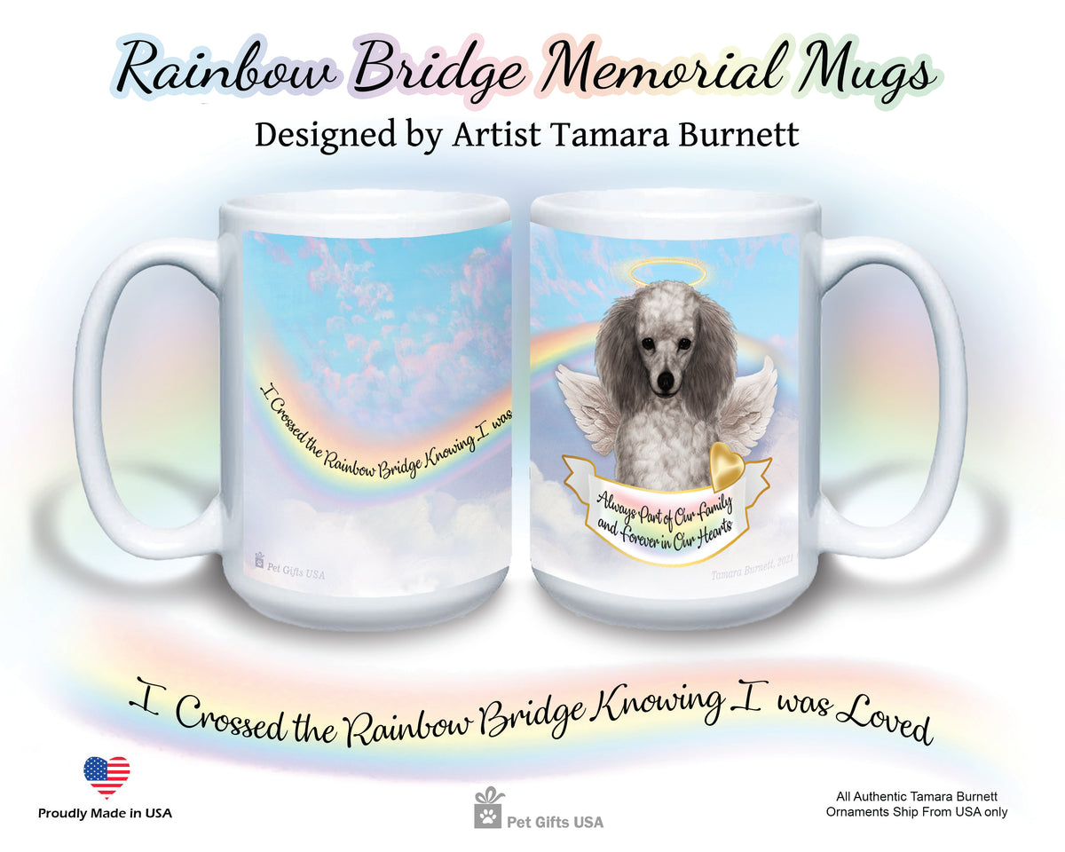 Poodle Silver Memorial Mug 15 oz