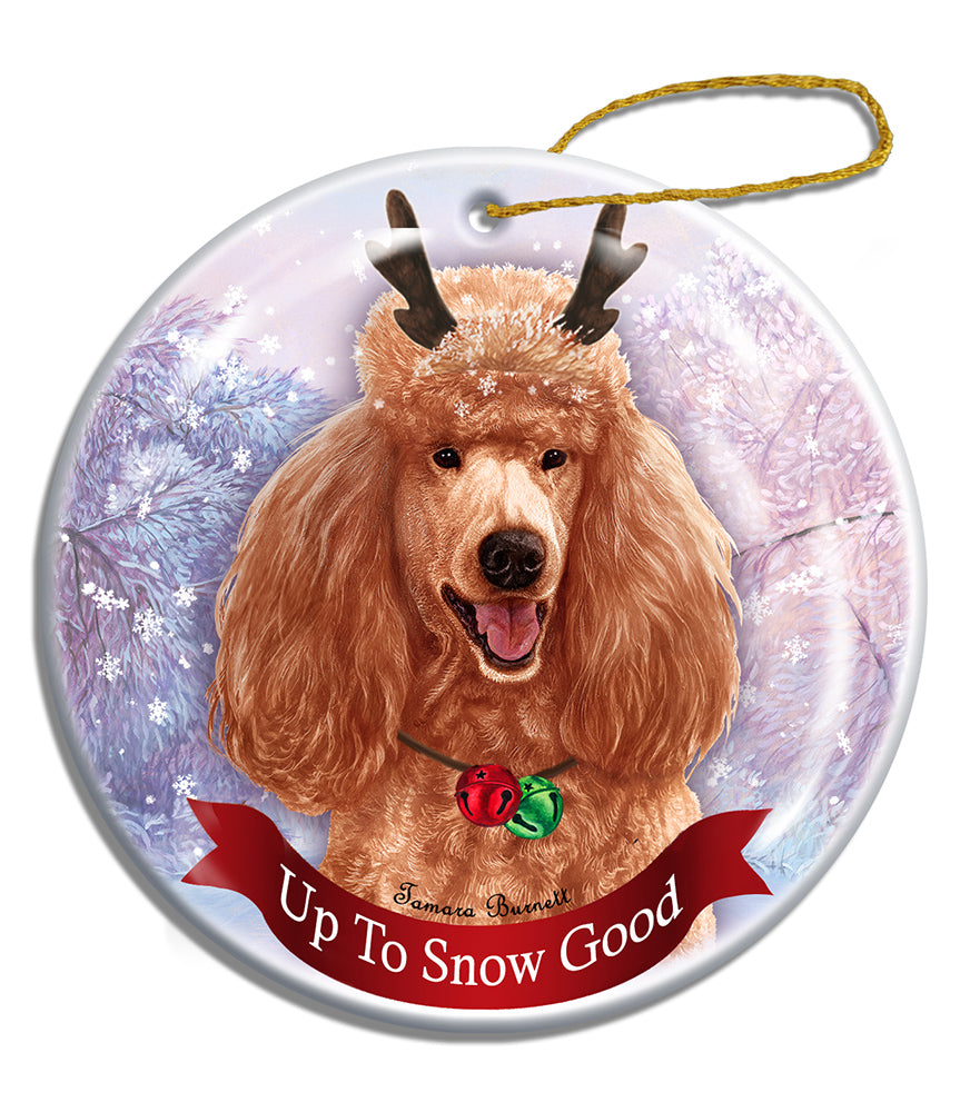Poodle Standard Apricot Ornament