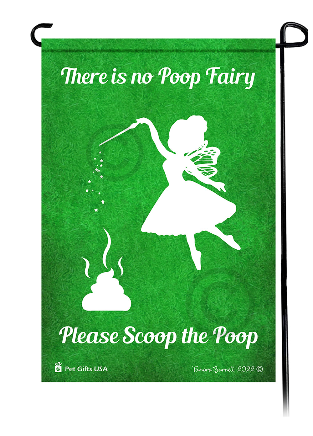 Poo Busters Garden Flags