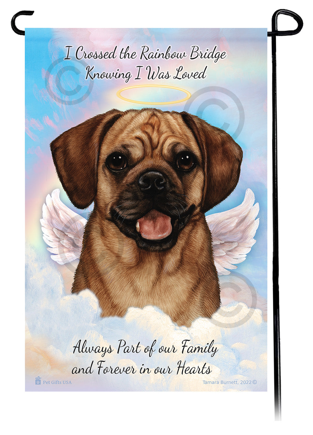 Puggle Memorial - Garden Flag