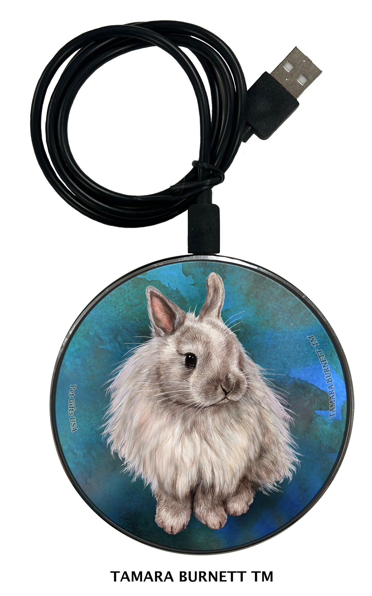 Rabbit Jersey Wooly Zoomies Wireless Charger