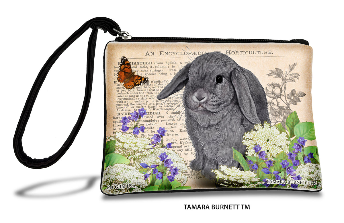 Mini Lop Rabbit Blue Zippees Pet Pouch