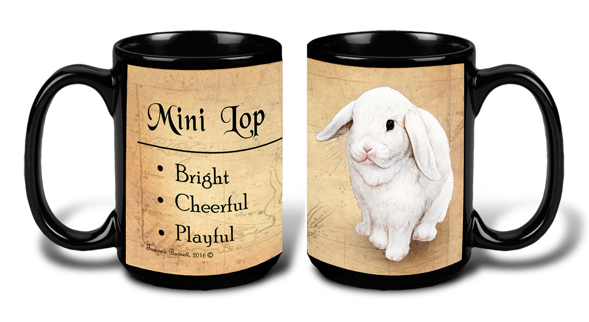 Mini Lop Rabbit White - My Faithful Friends Mug 15 oz