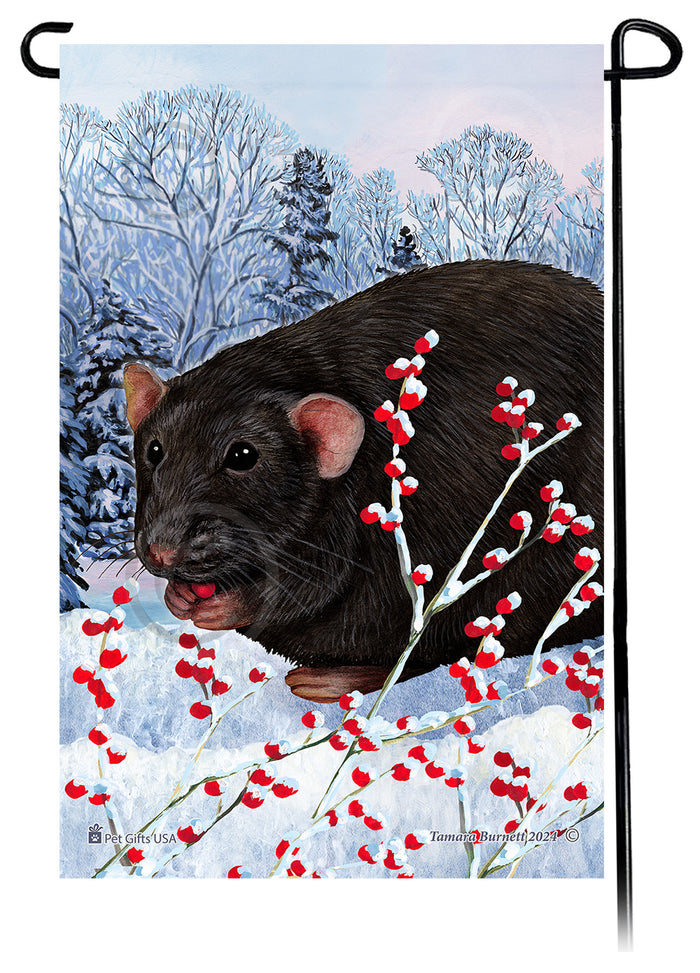 Black Rat Winterberries Garden Flags