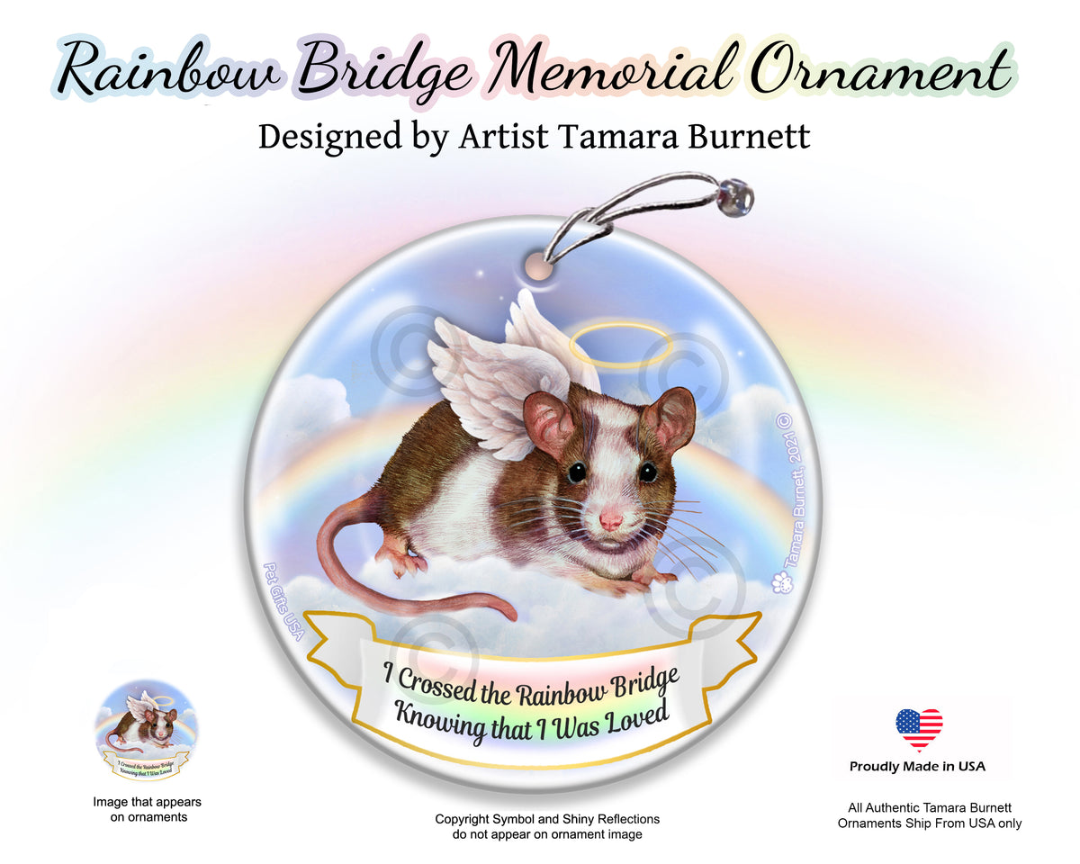 Fancy Rat Brown and White Ornament