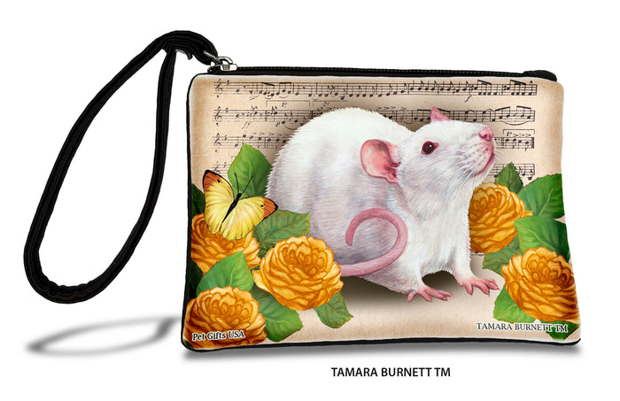 White Rat Zippees Pet Pouch