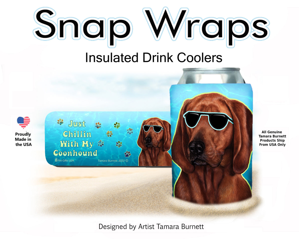 Redbone Coonhound Snap Wrap Cozy
