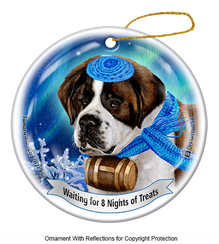 Saint Bernard Hanukkah Ornament