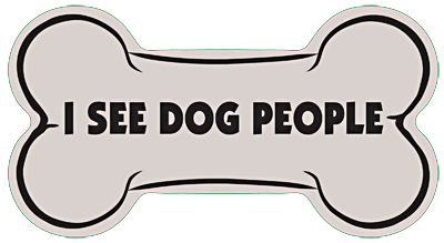 Bone Shaped Stuck On Pedigree Sticker
