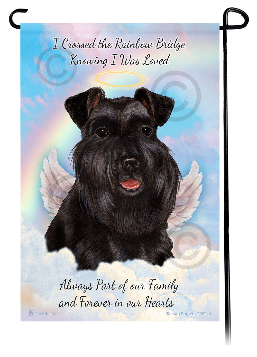 Schnauzer Memorial - Garden Flag
