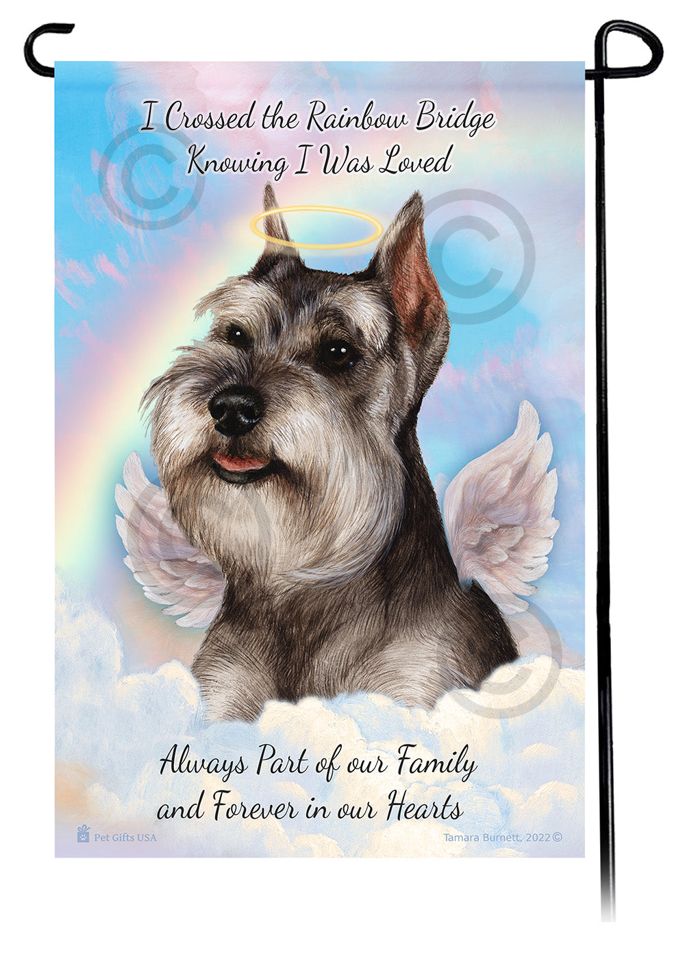 Schnauzer Memorial - Garden Flag