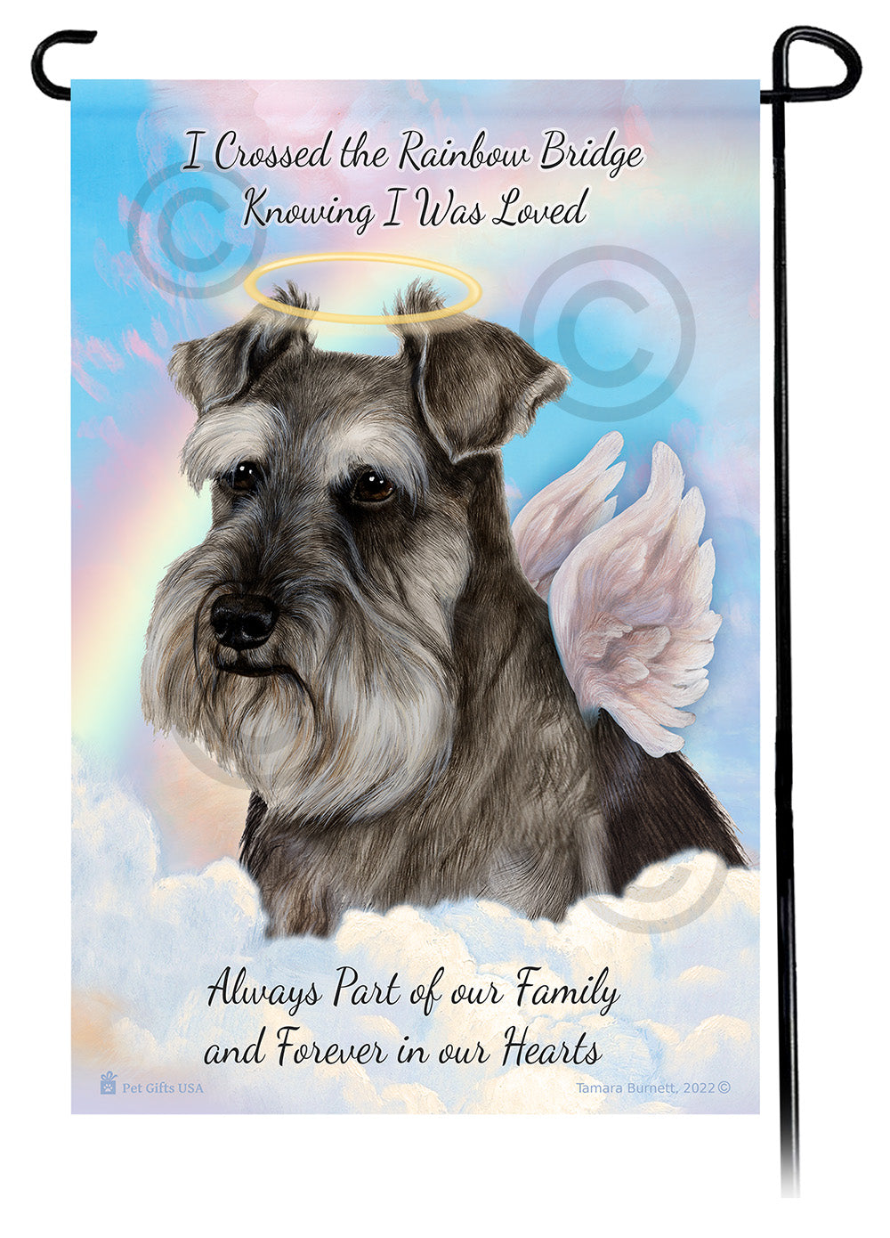 Schnauzer Memorial - Garden Flag