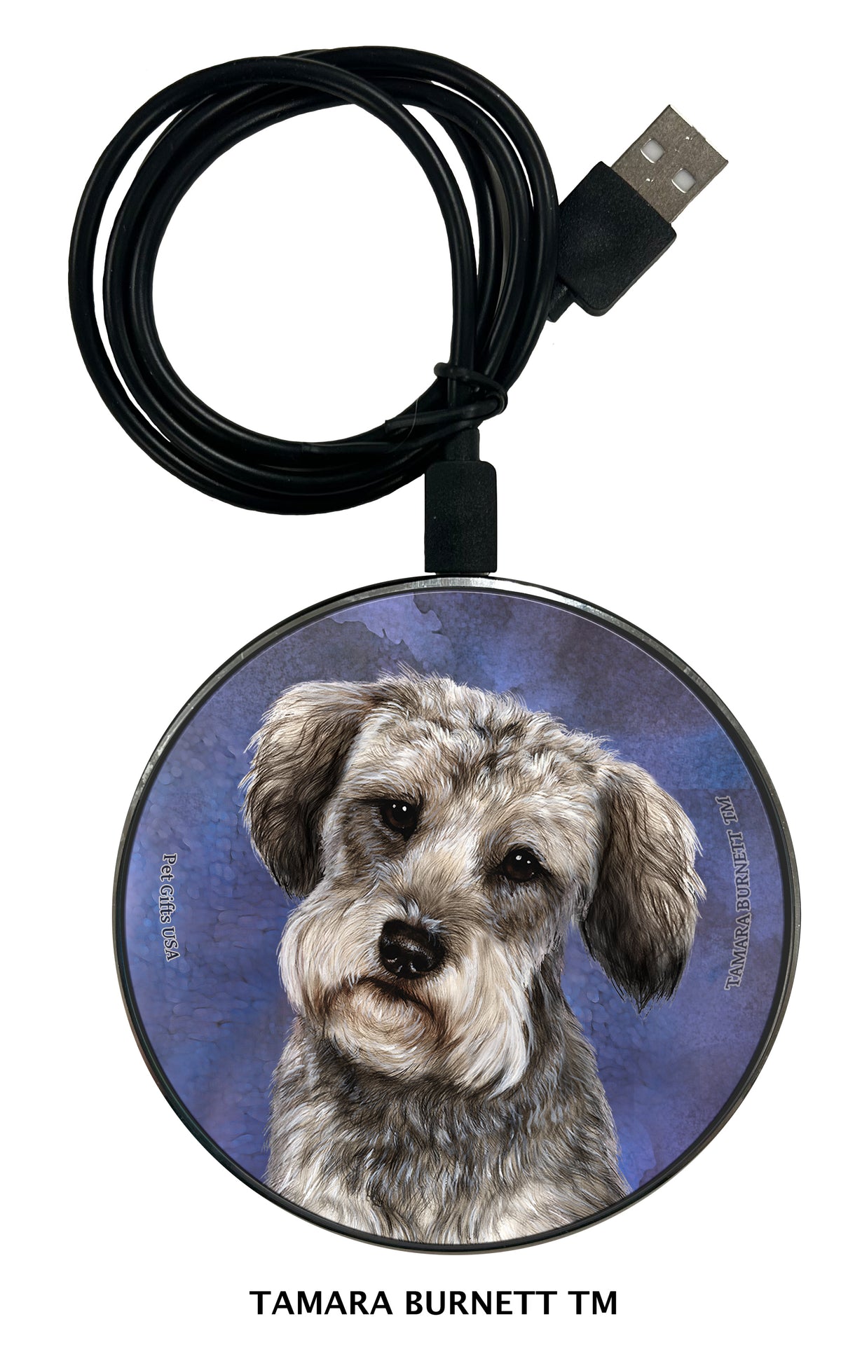 Schnoodle Grey Zoomies Wireless Charger