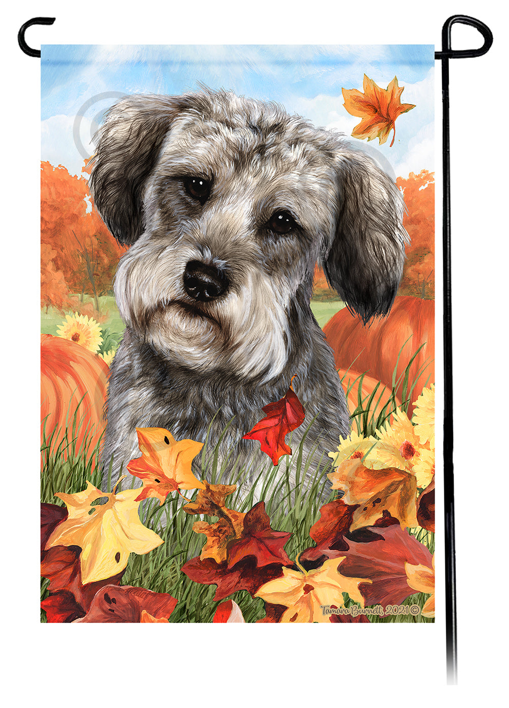 Schnoodle Falling Leaves Garden Flags