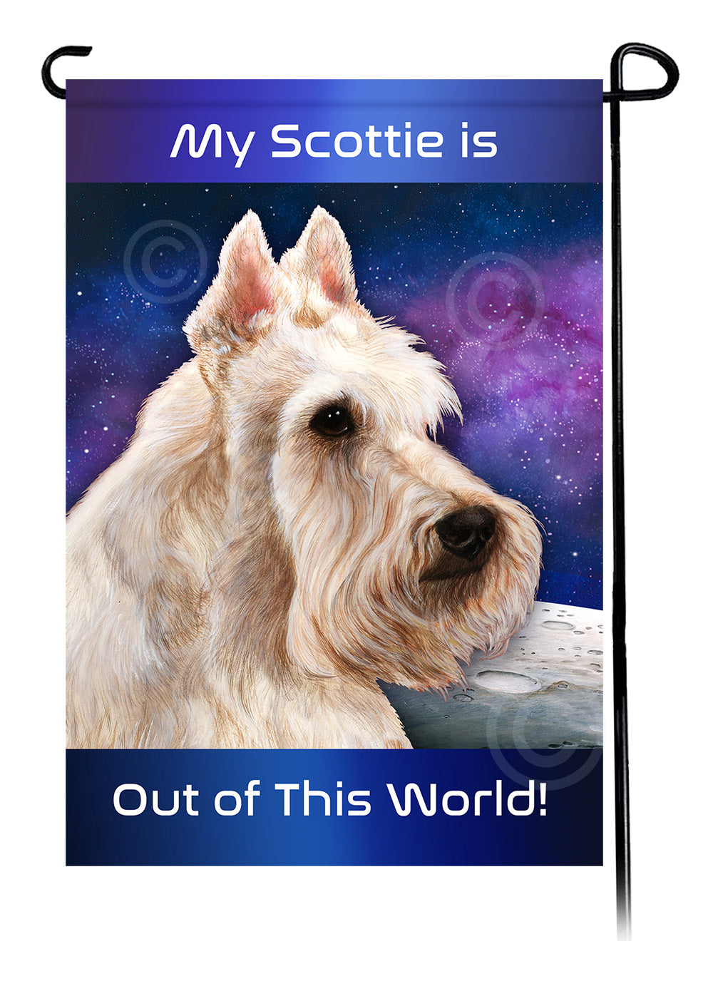 Scottish Terrier Out Of This World - Garden Flag
