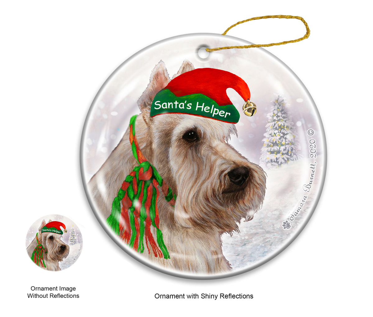 Scottish Terrier Wheaten Ornament