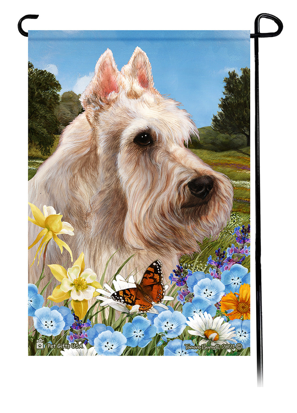 Scottish Terrier Summer Flowers - Garden Flag