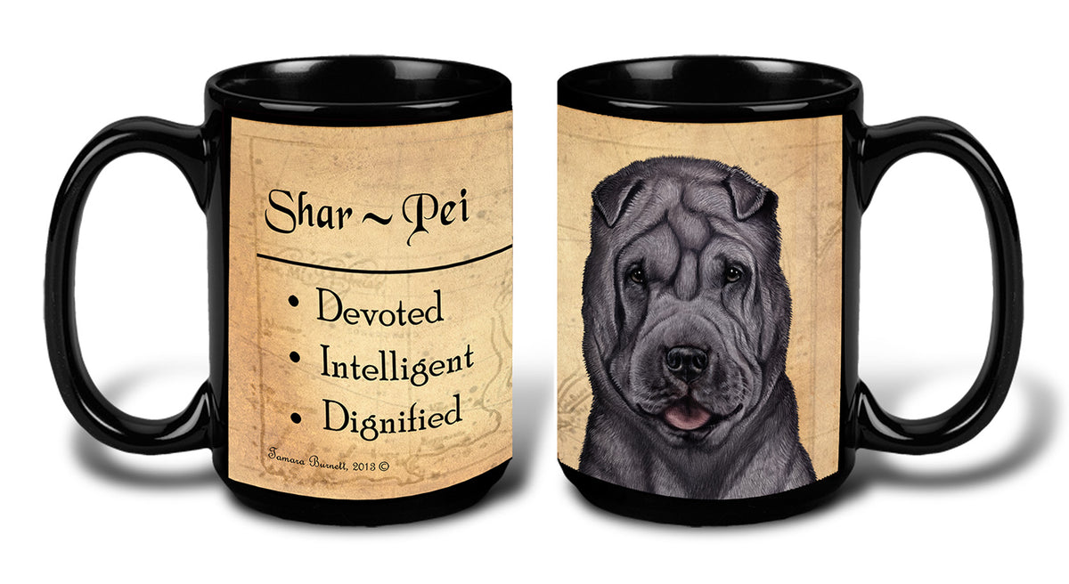 Shar Pei Blue - My Faithful Friends Mug 15 oz