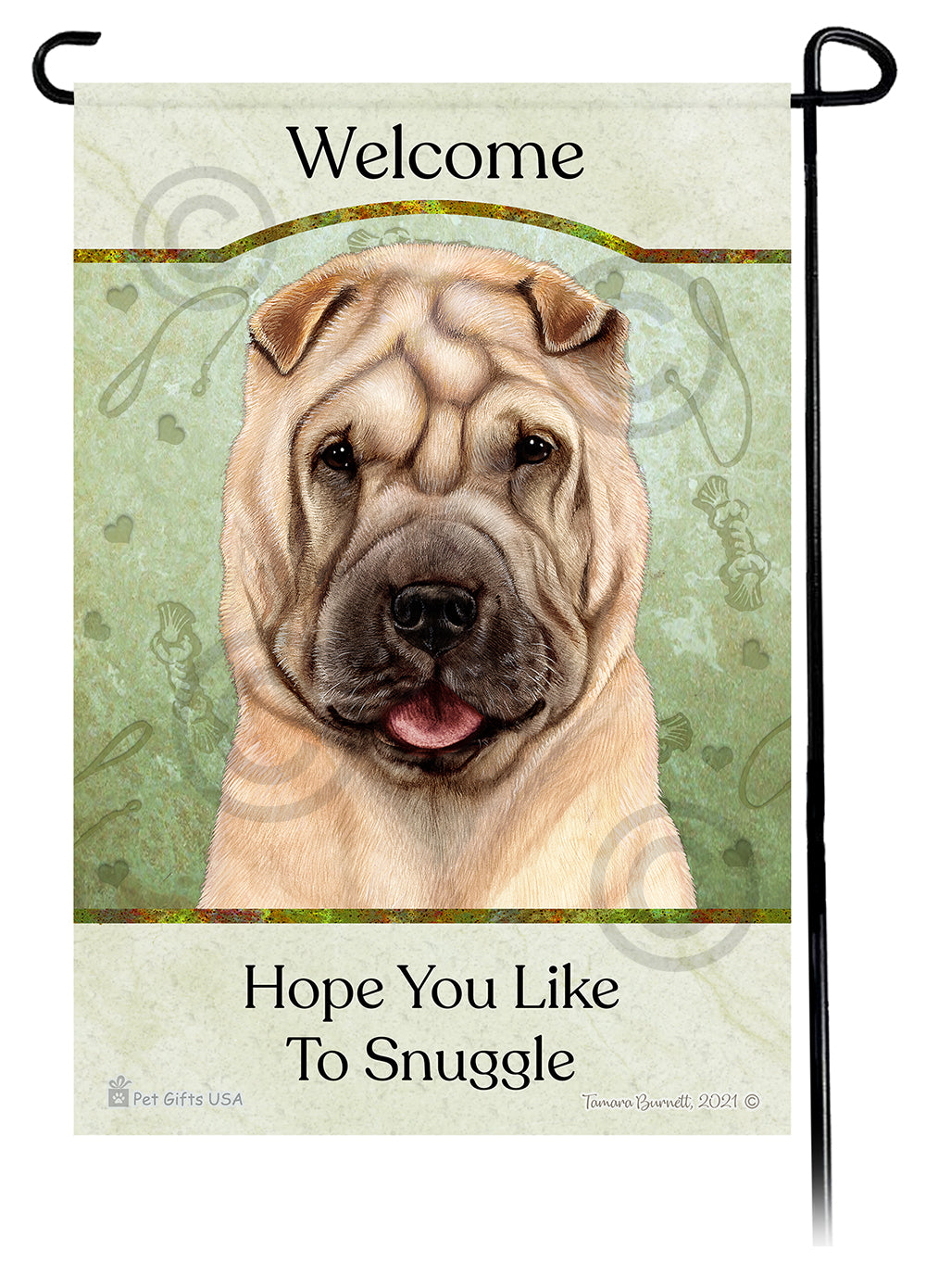 Shar Pei Hope You Like To Snuggle - Garden Flag