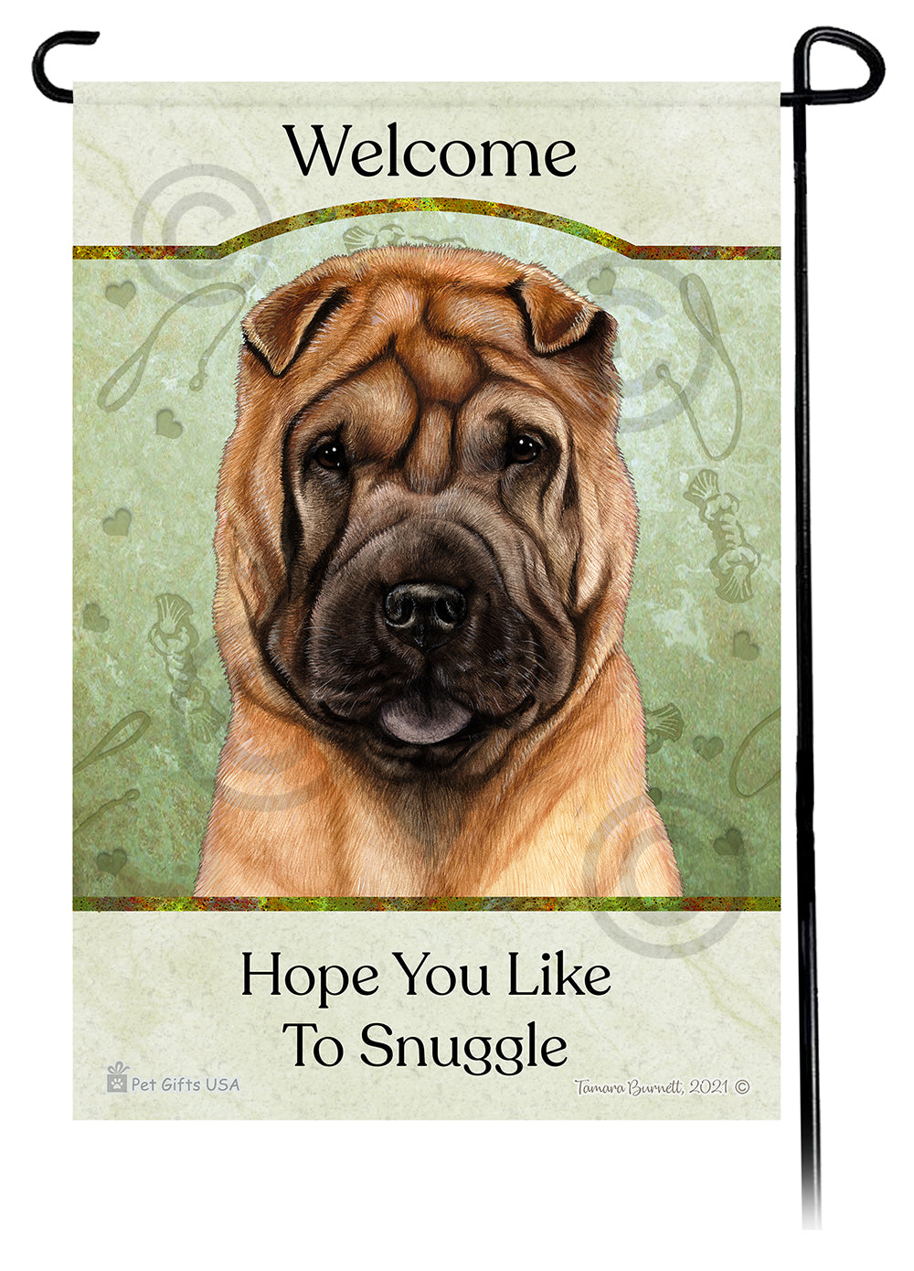 Shar Pei Hope You Like To Snuggle - Garden Flag