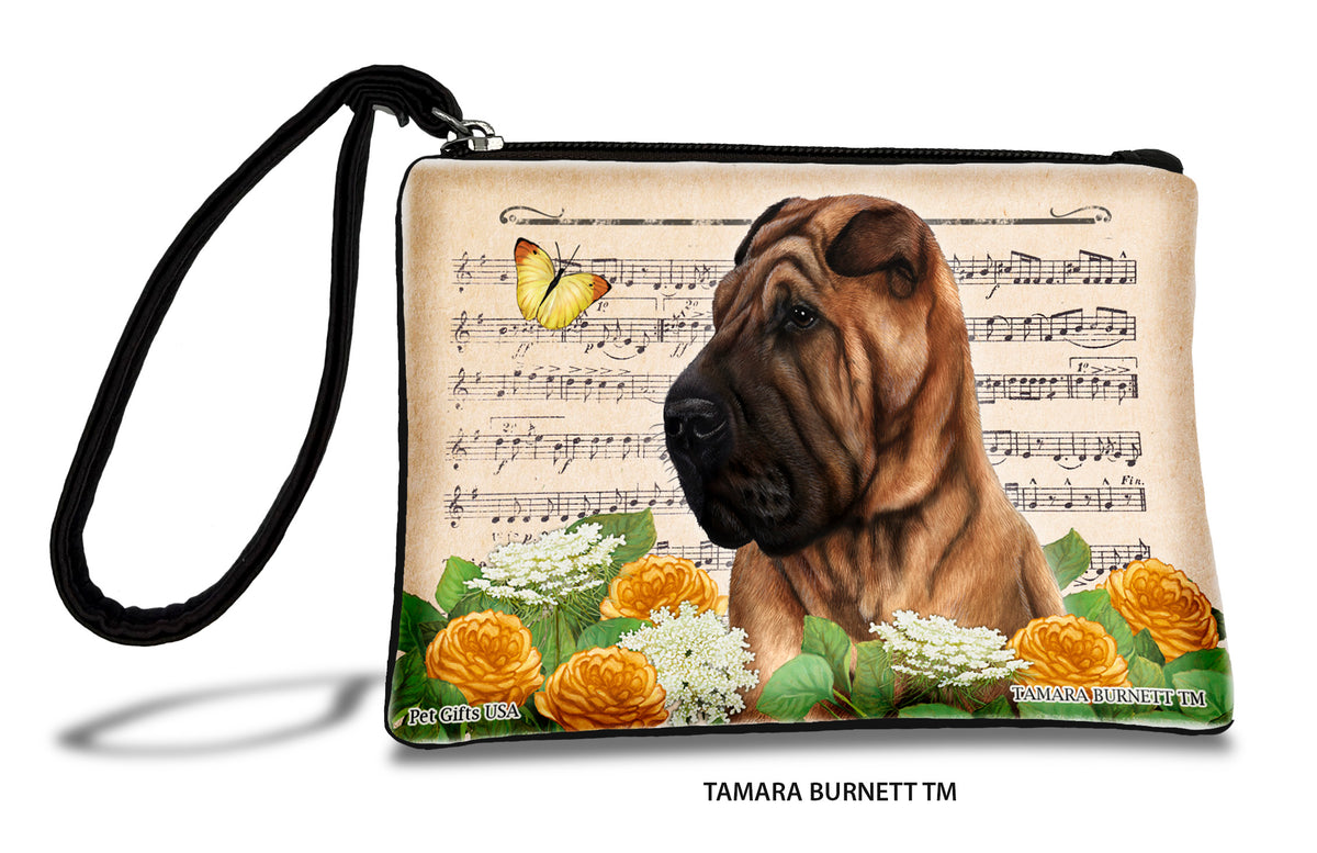 Shar Pei Fawn Style 2 Zippees Pet Pouch