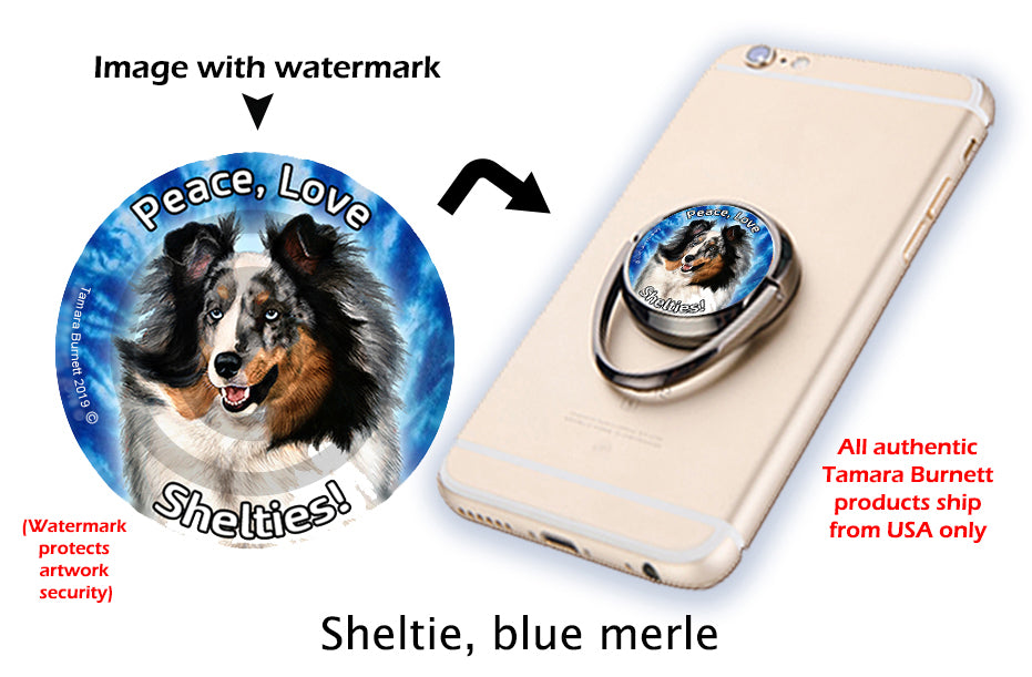 Sheltie Blue Merle Phone Stand