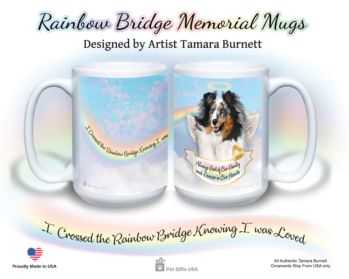Sheltie Blue Merle Memorial Mug 15 oz