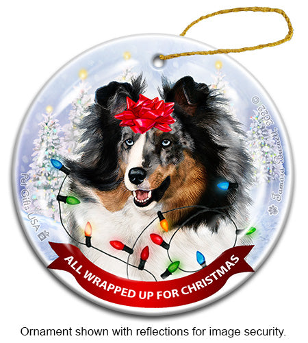 Sheltie Blue Merle Ornament