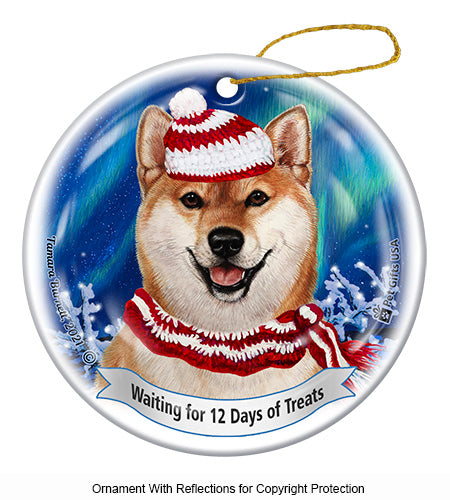 Shiba Inu 12 Days of Treats Ornament