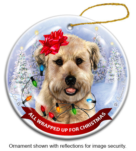 Wheaten All Wrapped Up Ornament