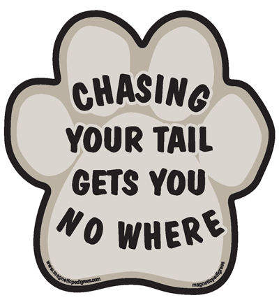 Paw Shaped Stuck On Pedigree Sticker