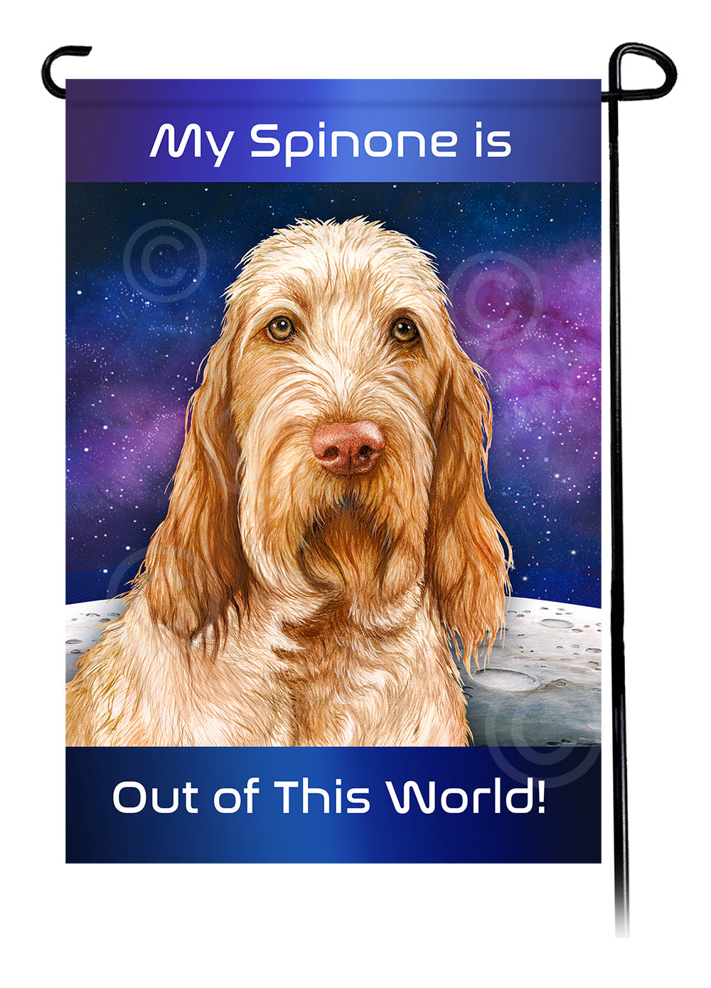 Spinone Italiano Out Of This World - Garden Flag