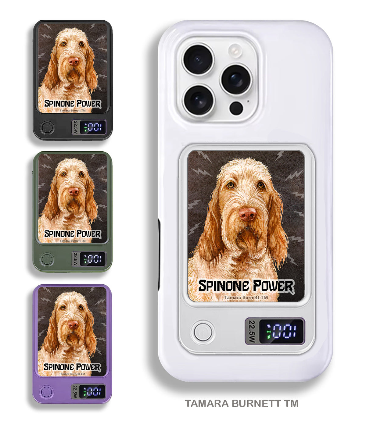 Spinone Italiano Orange Roan Phone Bank Wireless Charger