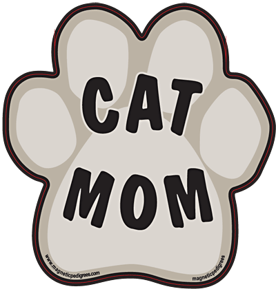 Paw Shaped Stuck On Pedigree Sticker