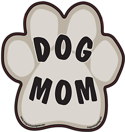 Paw Shaped Stuck On Pedigree Sticker
