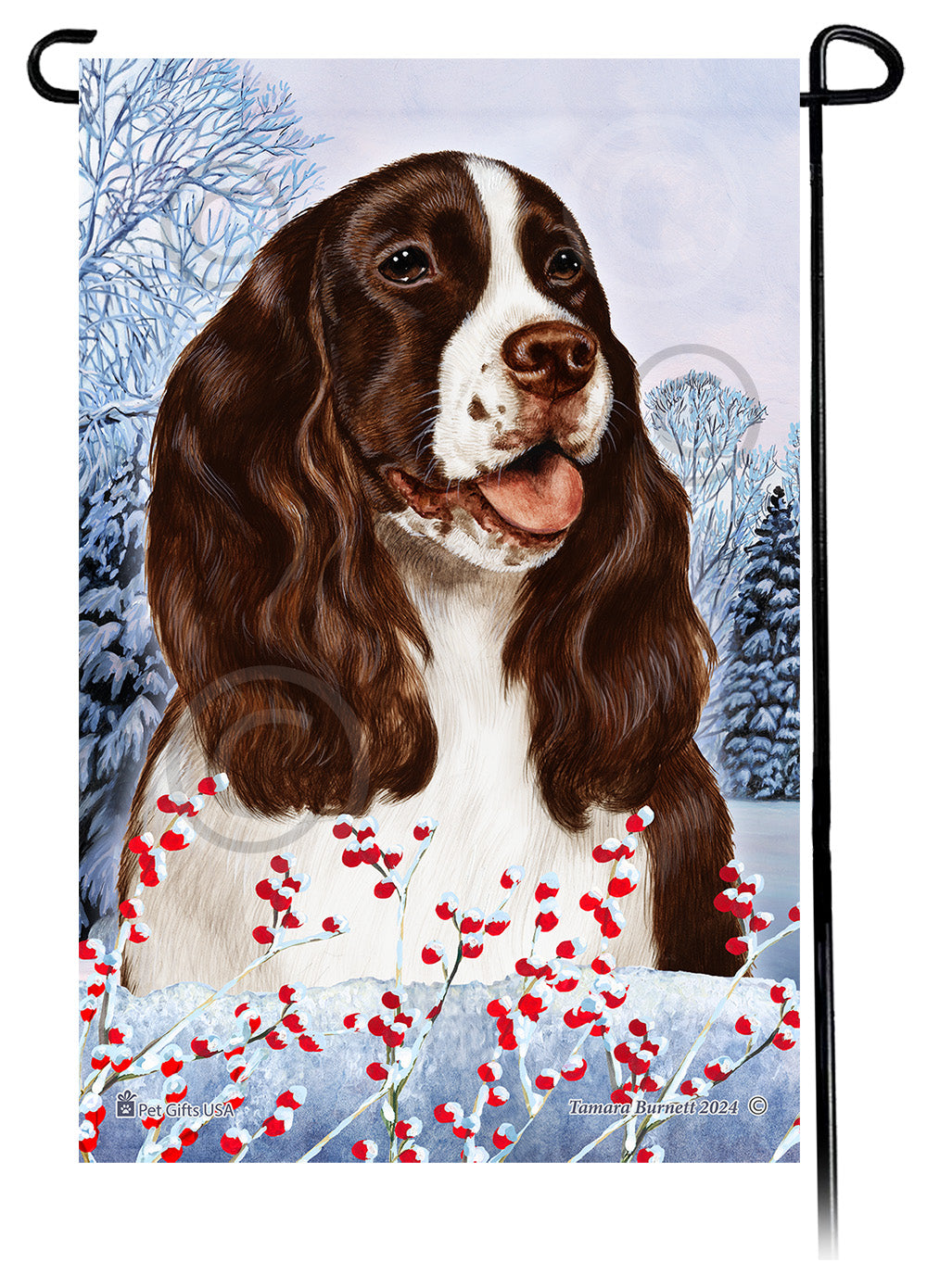 Springer Spaniel Winterberries - Garden Flag