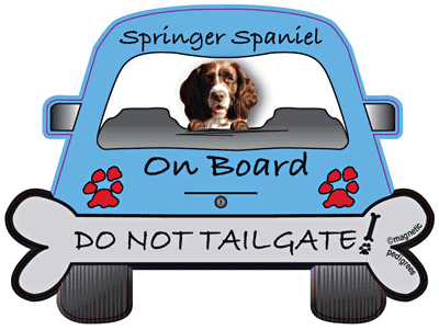 Springer Spaniel Do Not Tailgate Magnets