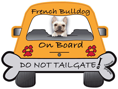 French Bulldog Do Not Tailgate Magnets
