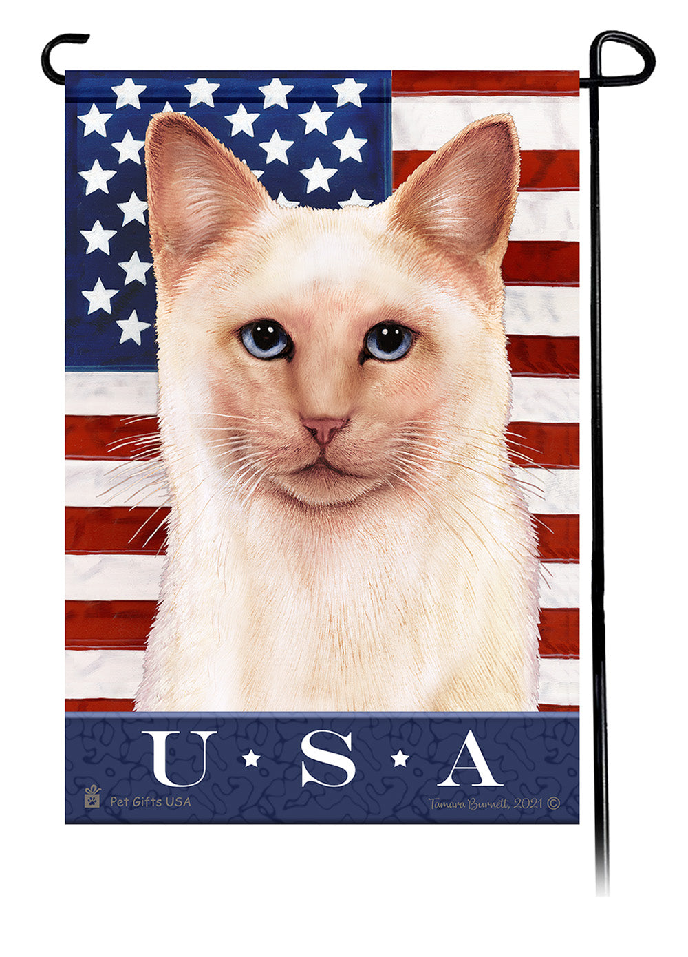 Siamese Cat True Blue - Garden Flag
