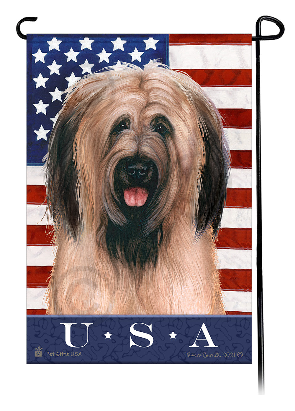 Briard True Blue - Garden Flag