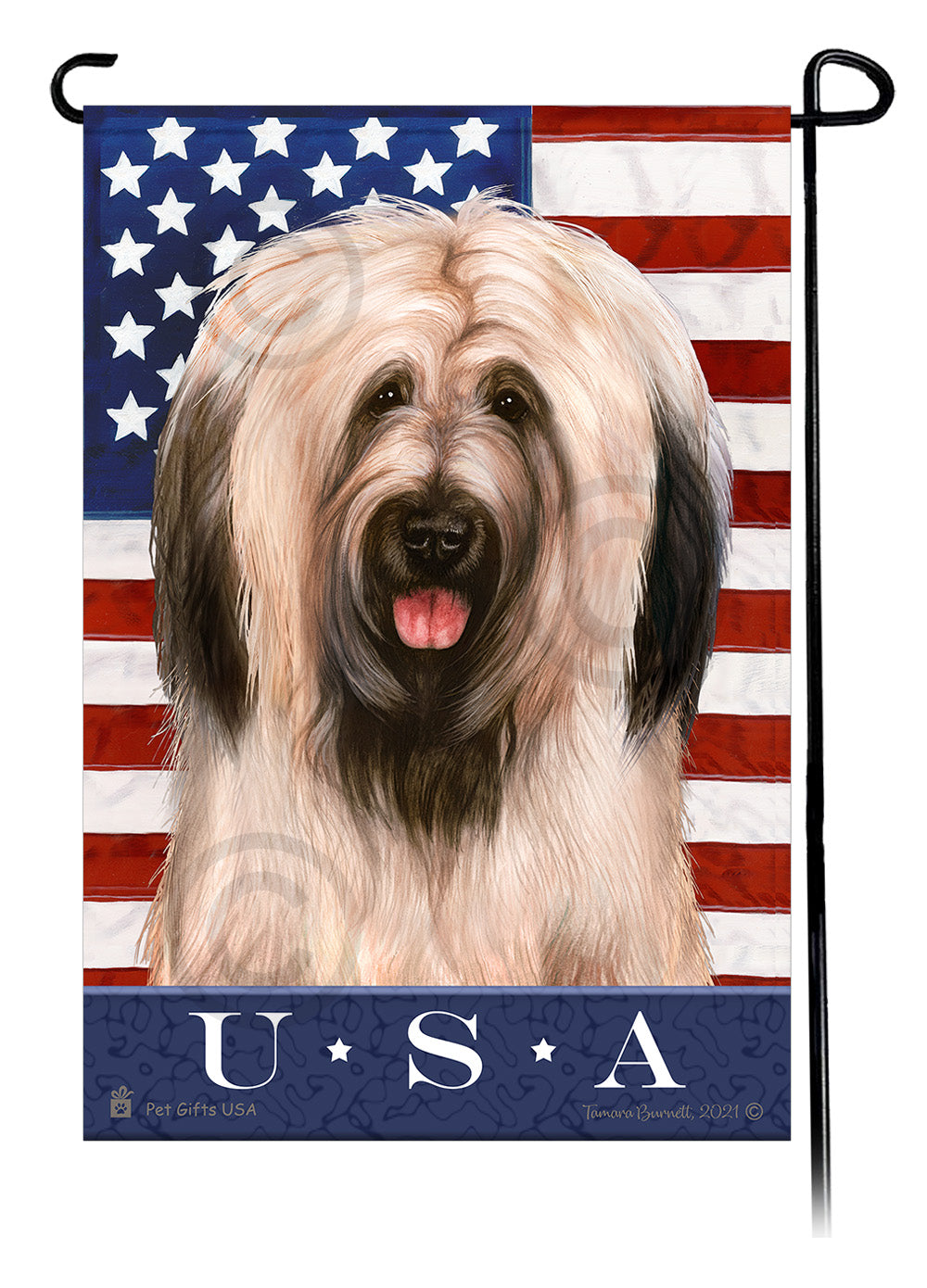 Briard True Blue - Garden Flag