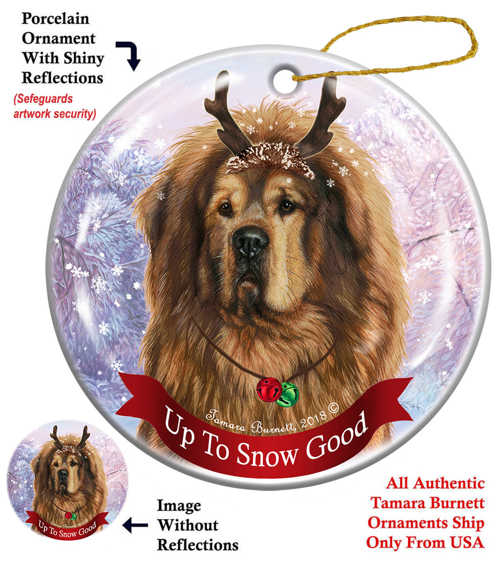 Tibetan Mastiff Brown Ornament