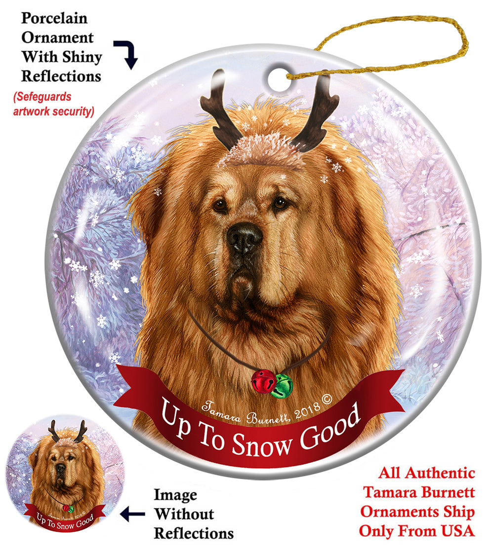 Tibetan Mastiff Gold Ornament