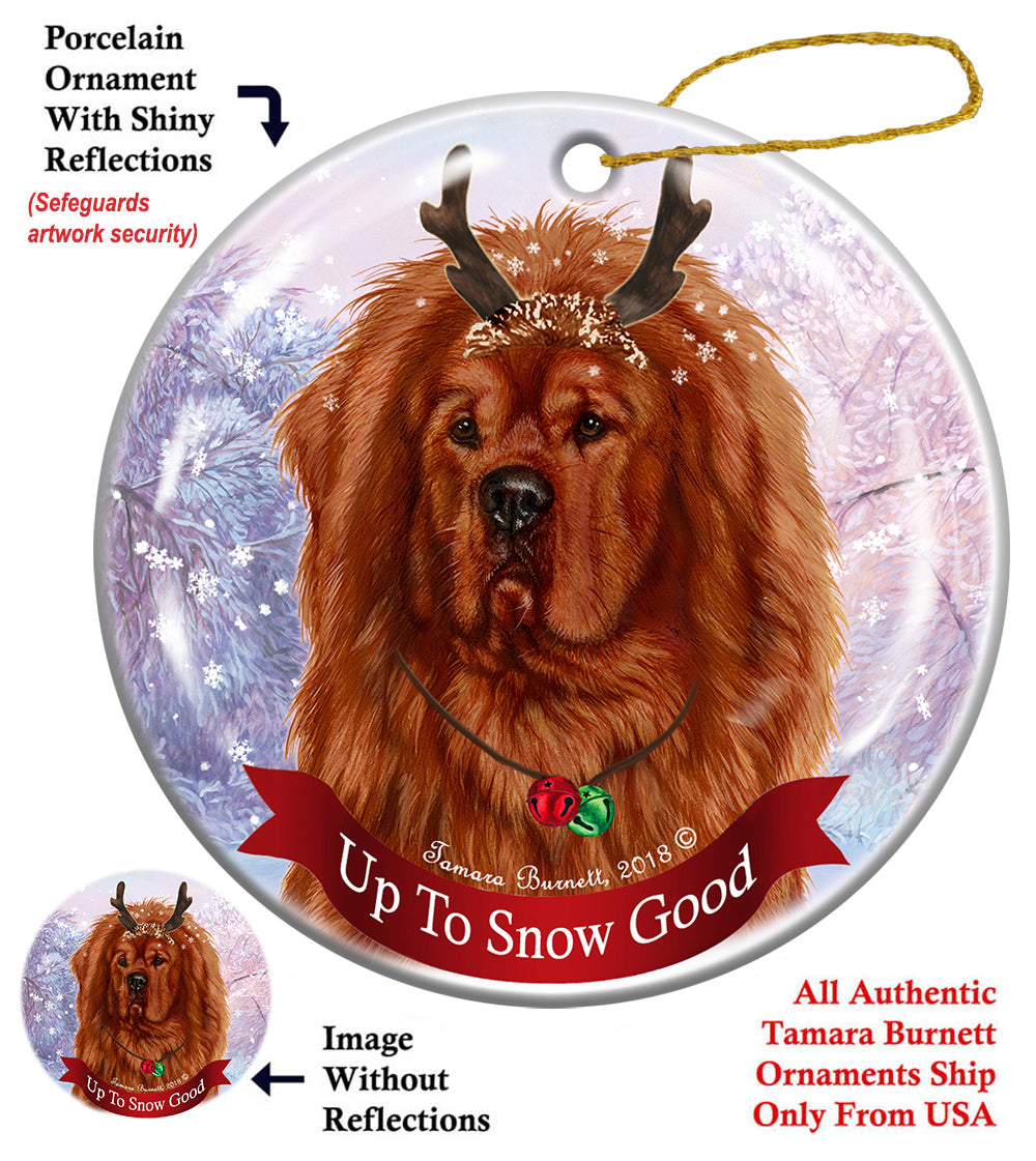 Tibetan Mastiff Red Ornament