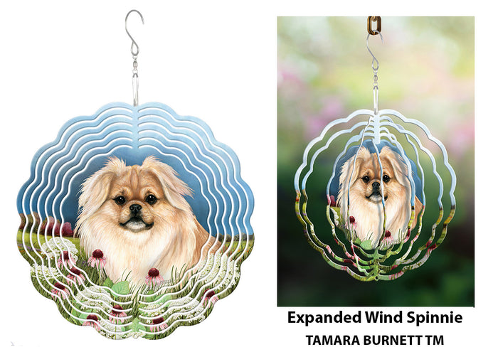 Tibetan Spaniel Cream Wind Spinner