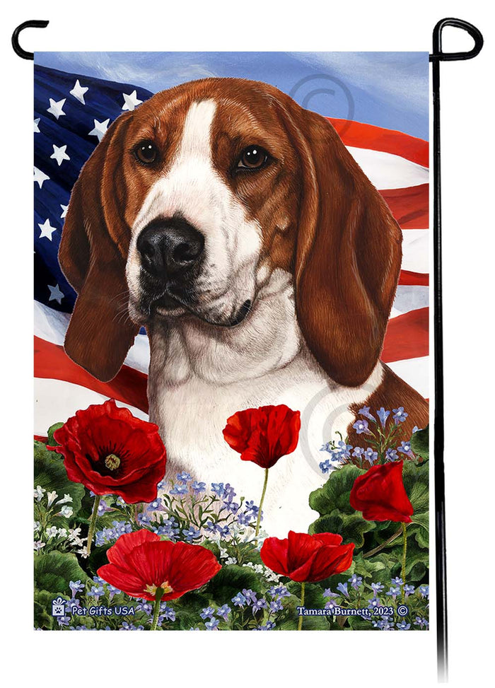 Patriotic Flowers Garden Flags